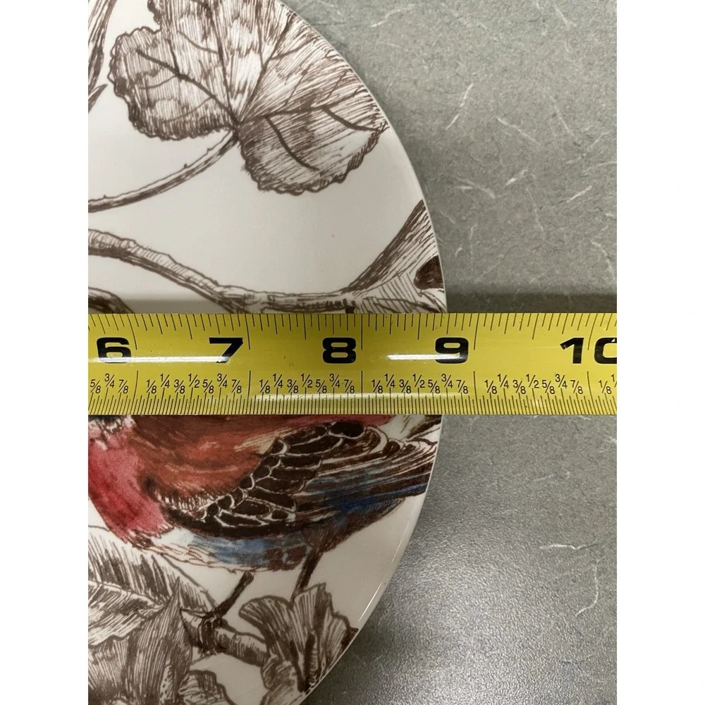 1 Williams Sonoma Botanical Birds Salad Plate Marc Lacaze Fall Winter